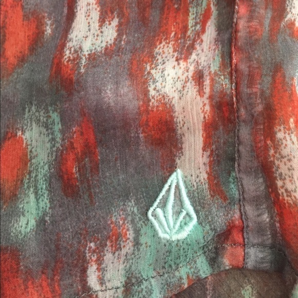 𝅺*volcom Sheer Tunic Top Dress S - Picture 6 of 6